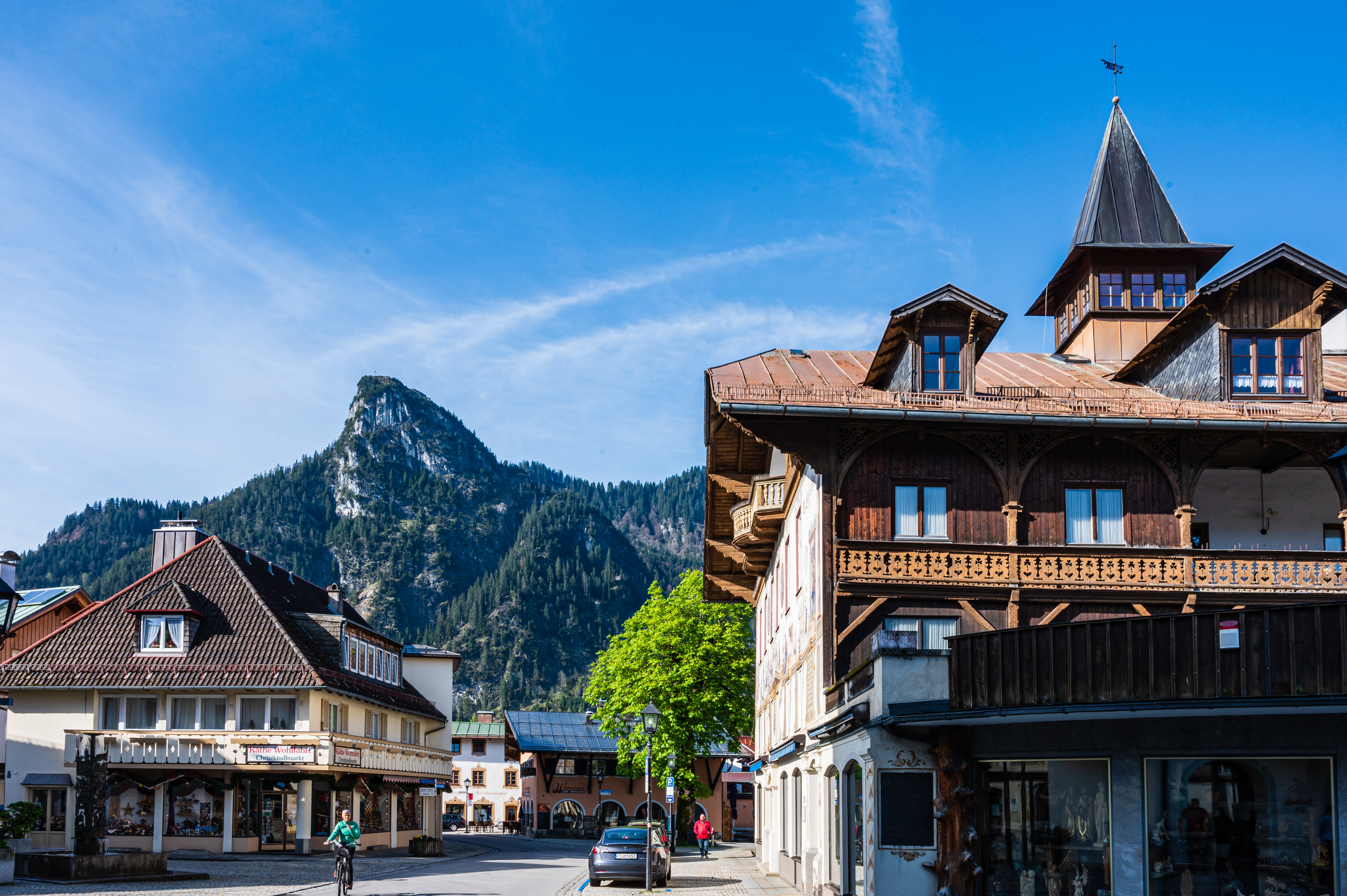 Blick vom Hotel Wittelsbach auf den Kofel